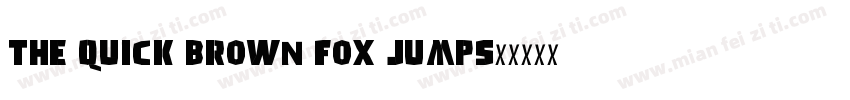 the quick brown fox jumps字体转换